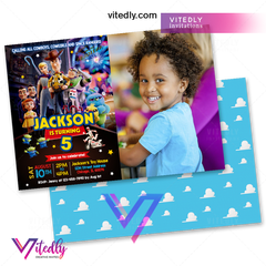 Toy Story 4 Birthday Invitation with Photo