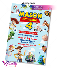 Toy Story 4 Birthday Invitations