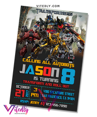 Transformers Birthday Invitation