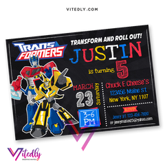 Transformers Invitations