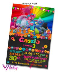 Trolls Invitation