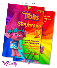 Trolls Invitation