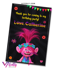 Trolls Thank you card