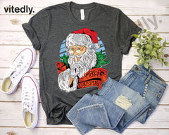 Santa Shirt,Vintage Santa,Christmas Shirt, Santa Claus, Holiday Shirt, Family Shirt