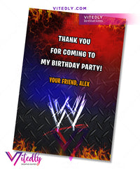 WWE Thank you card