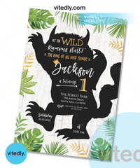 Where The Wild Things Are Invitation, Where The Wild Things Are Birthday Invitation, Let The Wild Rumpus Start
