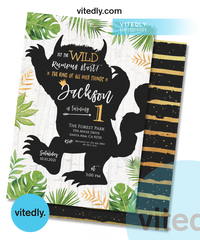 Where The Wild Things Are Invitation, Where The Wild Things Are Birthday Invitation, Let The Wild Rumpus Start