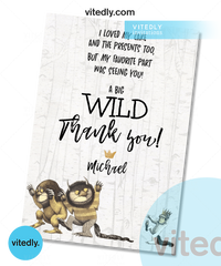Where The Wild Things Are Thank you card