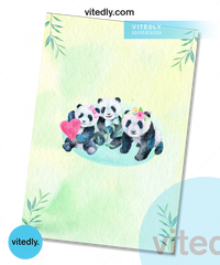 Panda Birthday Invitation, Panda Bear Invitation, Panda Birthday Party Invite Boy or Girl