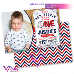 Baseball Invitations, Baseball Birthday Invitations, Baseball Party Invitation, Baseball Themed Birthday Party, First Birthday Invitation