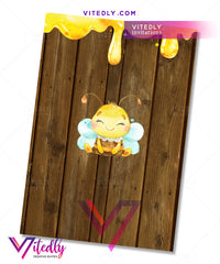 Honey Bee Baby Shower back design