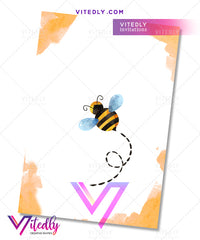 Bee Baby Shower Invitation
