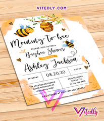 Bee Baby Shower Invitation