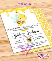 Honeybee baby shower Invitation