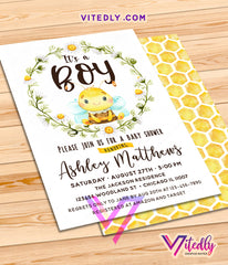 Bumblebee Baby Shower Invitation