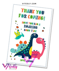 Dinosaur Thank you card