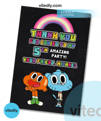 Gumball Thank you card