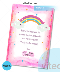 Rainbow Thank You Card