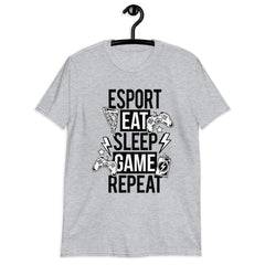 Esport Eat Sleep Game Repeat Shirt