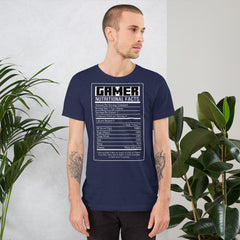Gamer Nutritional Facts Shirt, Gamer Nutrition Facts Shirt