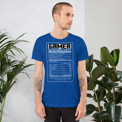 Gamer Nutritional Facts Shirt, Gamer Nutrition Facts Shirt