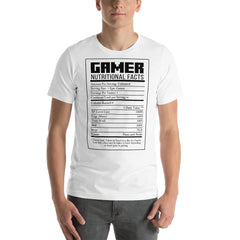 Gamer Nutritional Facts Shirt, Gamer Nutrition Facts Shirt