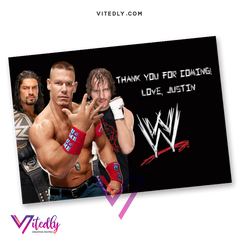 WWE Thank you card