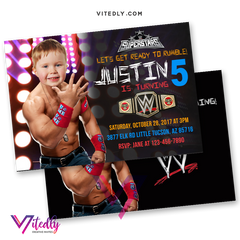 WWE Birthday Invitations
