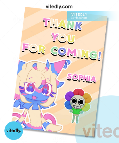 Dandy's World Yatta Thank You Card