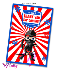 American Ninja Warrior Thank you card