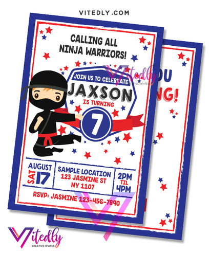 American Ninja Warrior Invitation