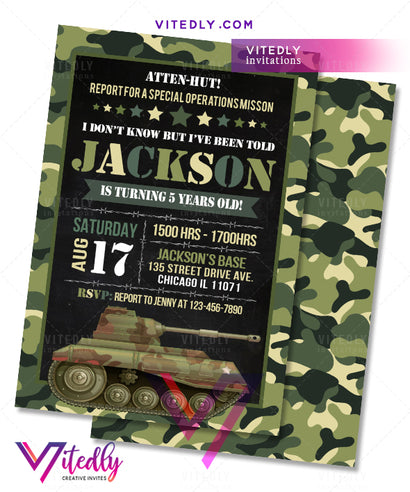 Military Ball Invitations