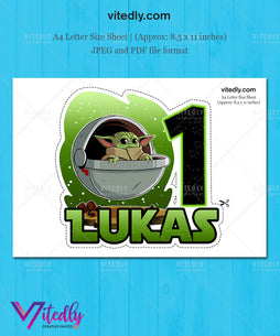 Baby Yoda Cake Topper