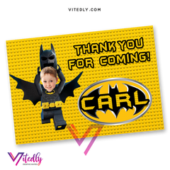 Batman Lego Thank you card