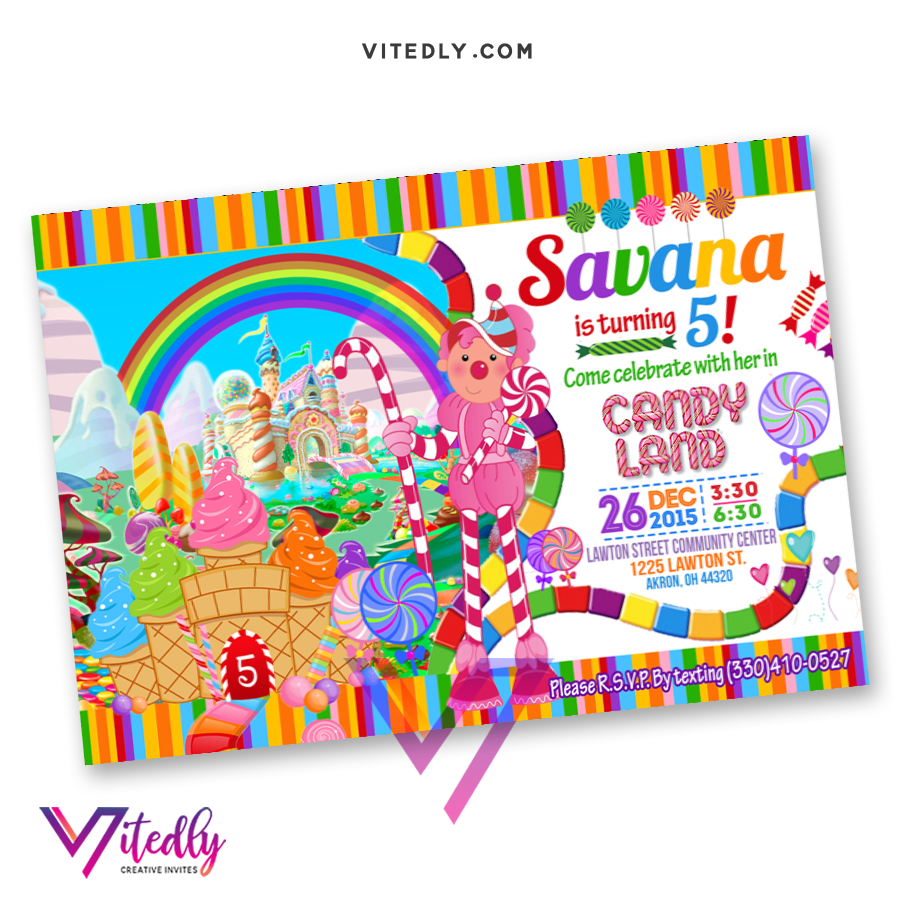 Candyland Invitation – Vitedly candyland-invitation-vitedly