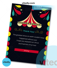 Carnival Thank You Card