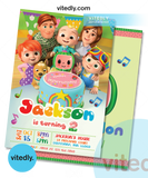 Cocomelon Invitation, Cocomelon Birthday Invitation
