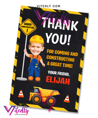 Construction Thank you card