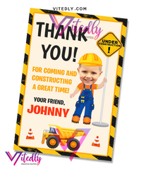 Construction Thank you card