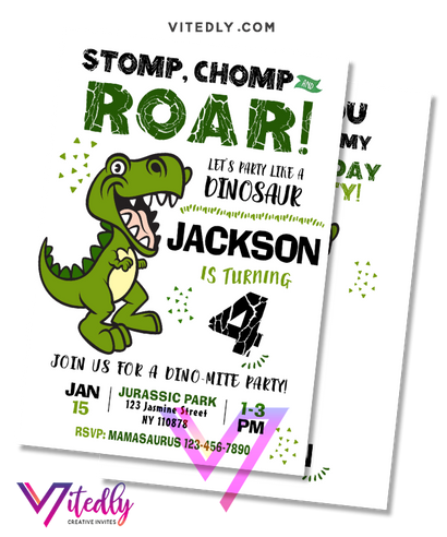 Dinosaur Invitation