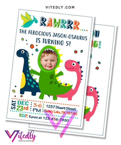 Dinosaur Invitation