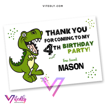 Dinosaur Thank you card