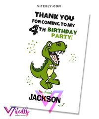 Dinosaur Thank you card