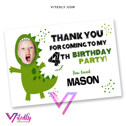 Dinosaur Thank you card