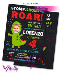 Dinosaur Invitations, Dinosaur Birthday Invitations, Dino Party Invitations