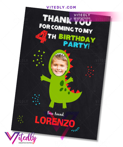 Dinosaur Thank you card