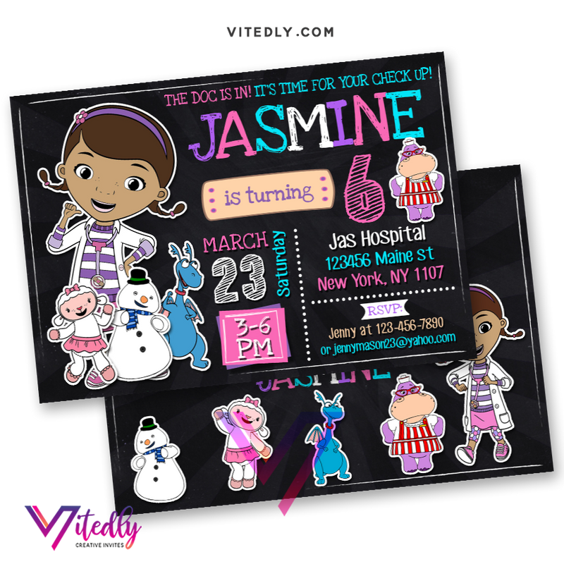Doc McStuffins Invitation with FREE Thank you card! – Vitedly doc-mcstuffins-invitation-with-free-thank-you-card-vitedly