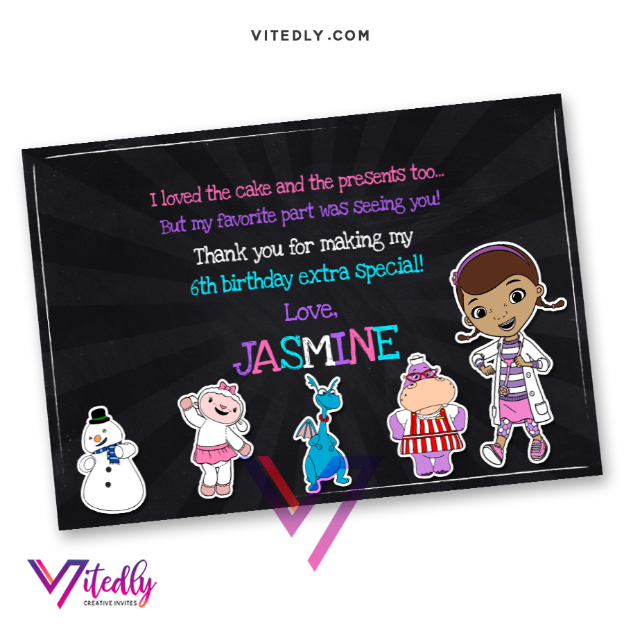 Doc McStuffins Invitation with FREE Thank you card! – Vitedly doc-mcstuffins-invitation-with-free-thank-you-card-vitedly