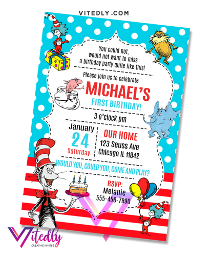 Dr Seuss Invitation