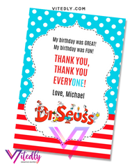 Dr Seuss Thank you card